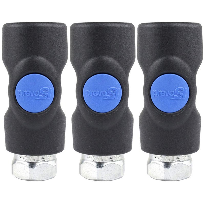 Prevost Safety Air Plug Coupler ISI061201 1/4" FNPT Prevo S1 Pack of 3 - Image 1
